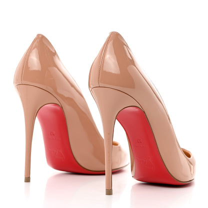 Christian Louboutin Patent Pigalle Follies 100 Pumps 37 Nude 4 of 8