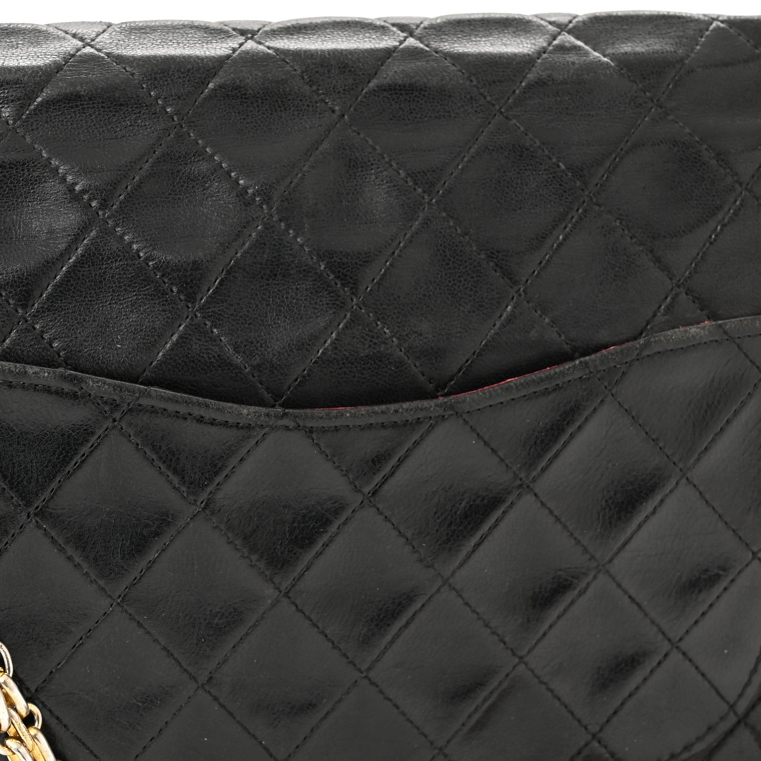 Chanel Lambskin Quilted Medium Bijoux Chain Double Flap Black 14 of 19