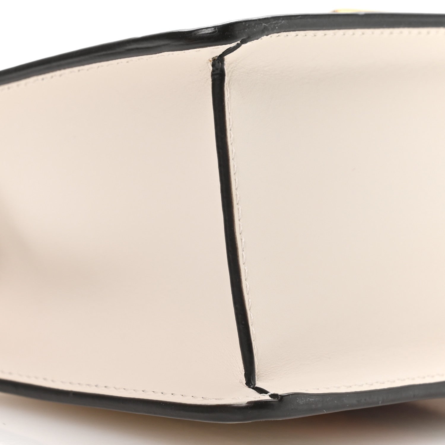 Gucci Calfskin Mini Sylvie Top Handle Bag White 9 of 10
