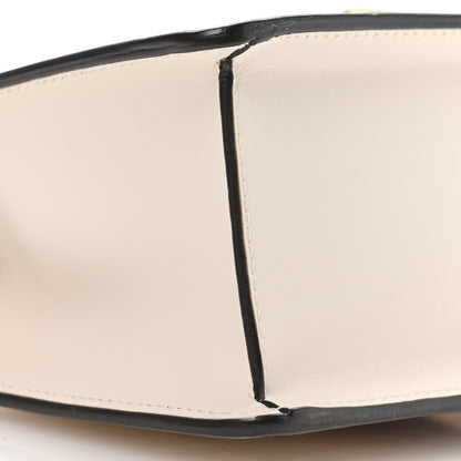 Gucci Calfskin Mini Sylvie Top Handle Bag White 9 of 10