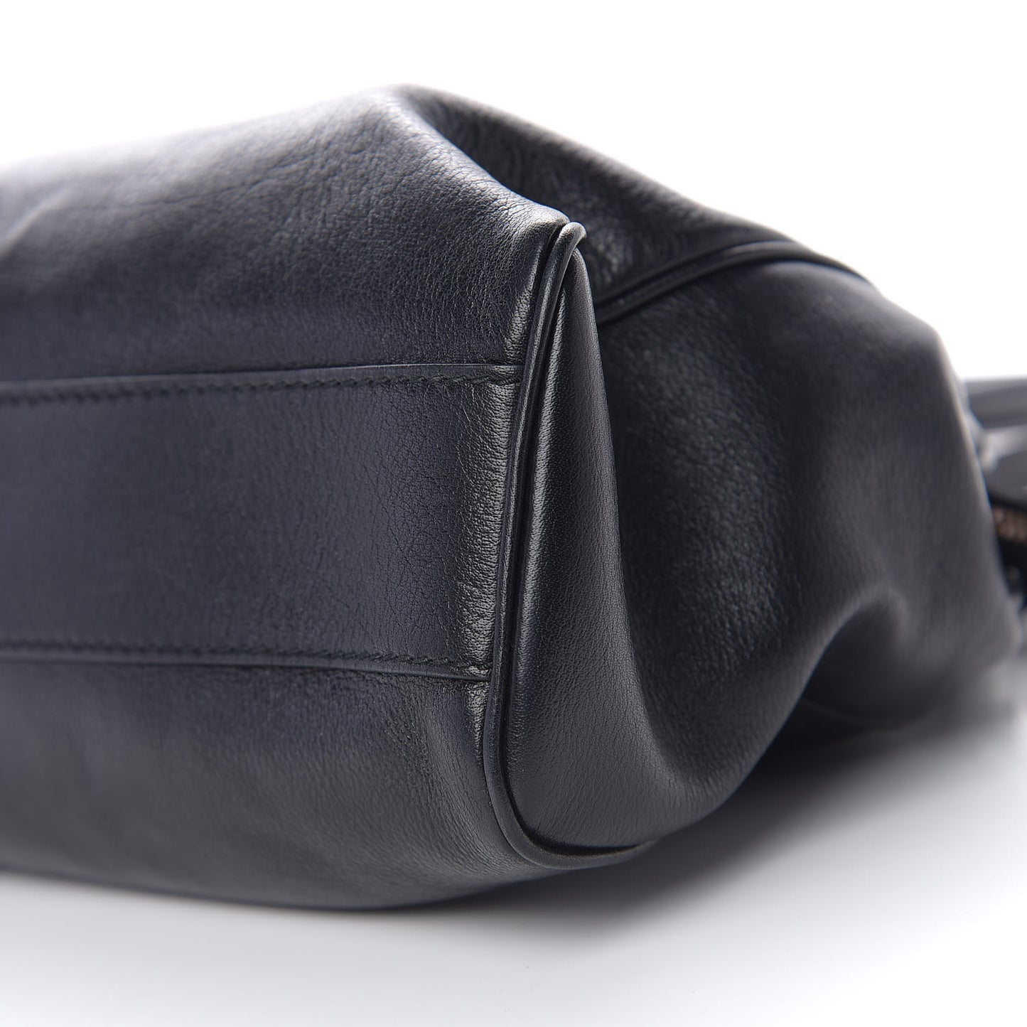 Calfskin Large Re(Belle) Top Handle Bag Black