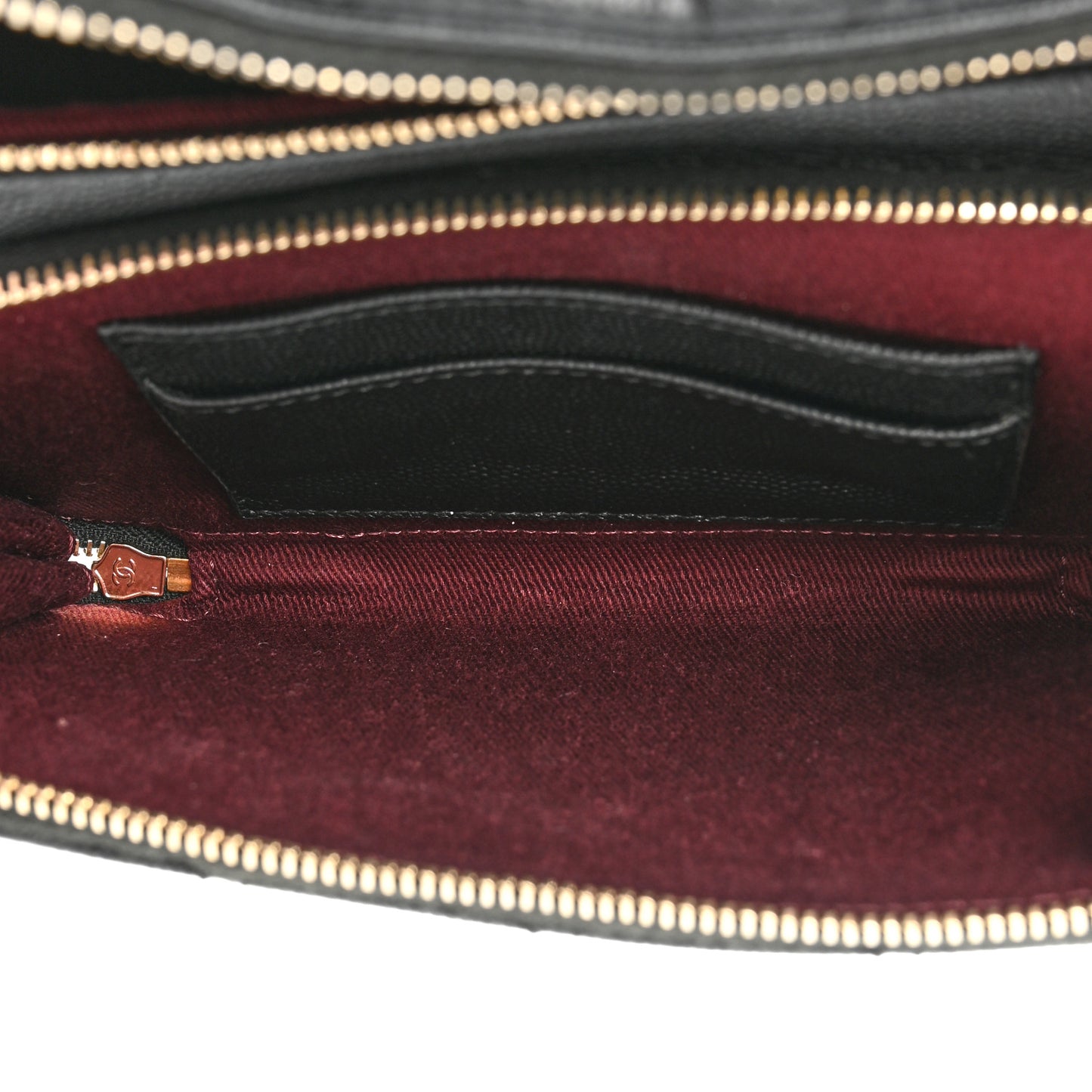 Caviar Quilted Business Affinity Waist Belt Bag Black