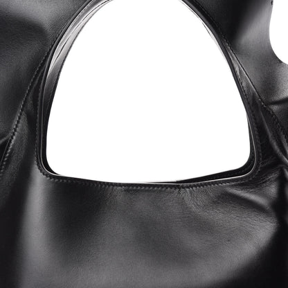 Valentino Garavani Nappa Atelier 04 Rouches Edition Small Ruffle Hobo Black 9 of 9