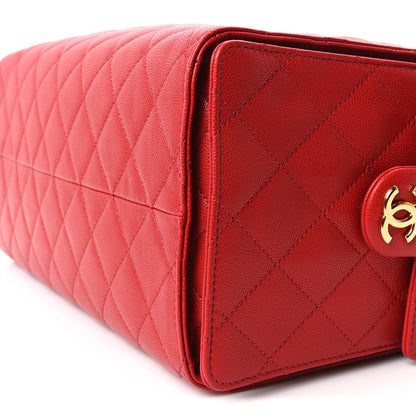 Chanel Caviar Quilted Medium Chanel 25 Handbag Red 11 of 11