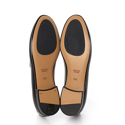 Gucci Calfskin Womens Jordaan Loafers 38.5 Black 5 of 9