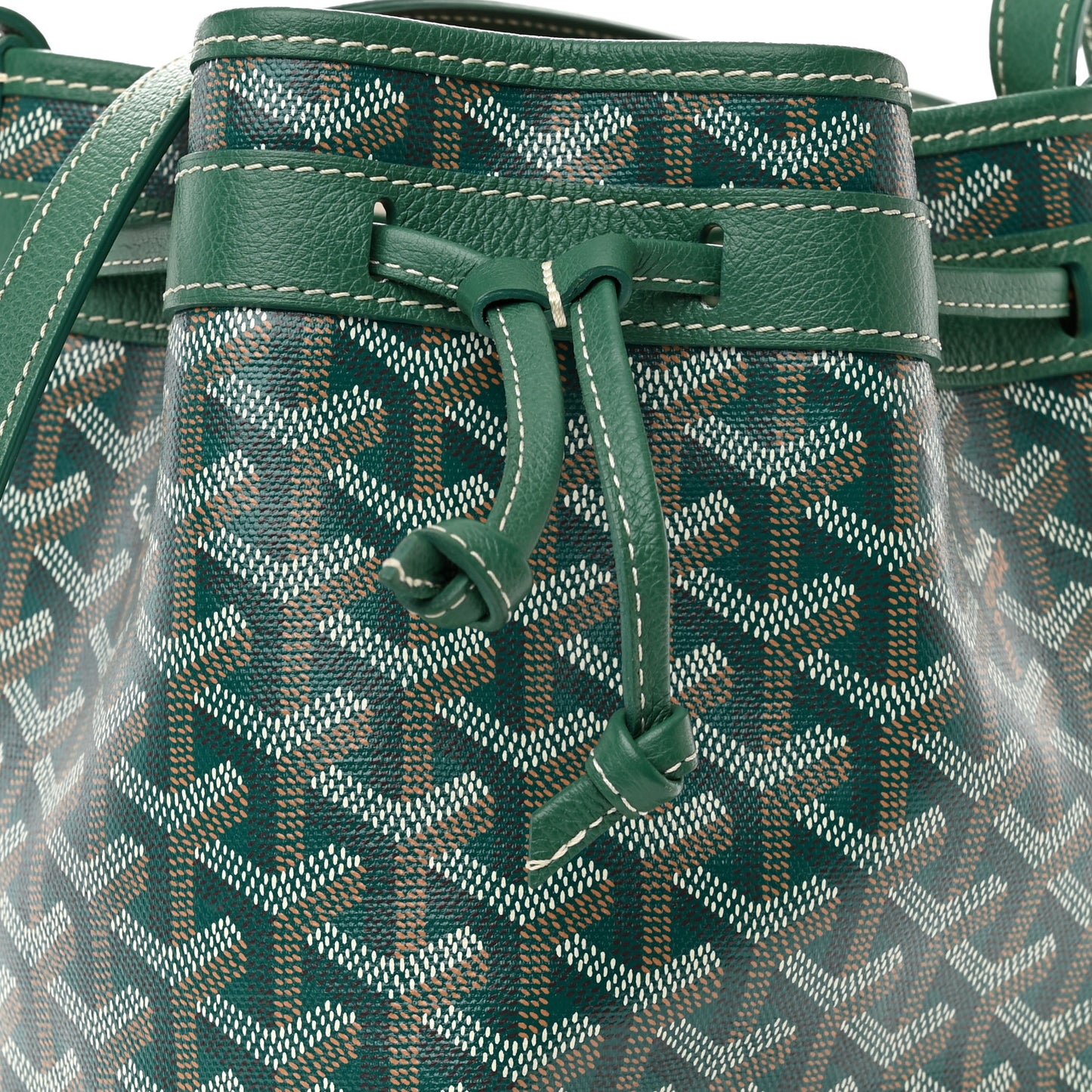 Goyardine Petit Flot Bucket Bag PM Green