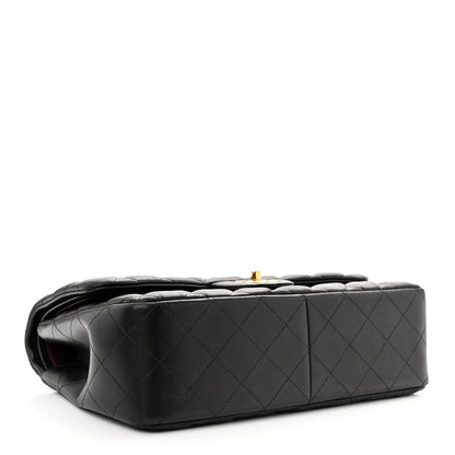 Chanel Lambskin Quilted Jumbo Double Flap Black 4 of 10