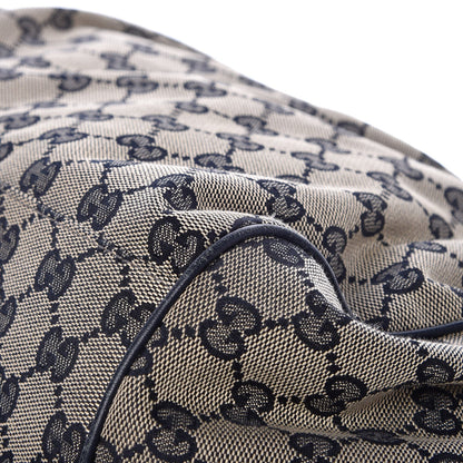 Gucci Monogram Medium Sukey Boston Bag Navy 12 of 17