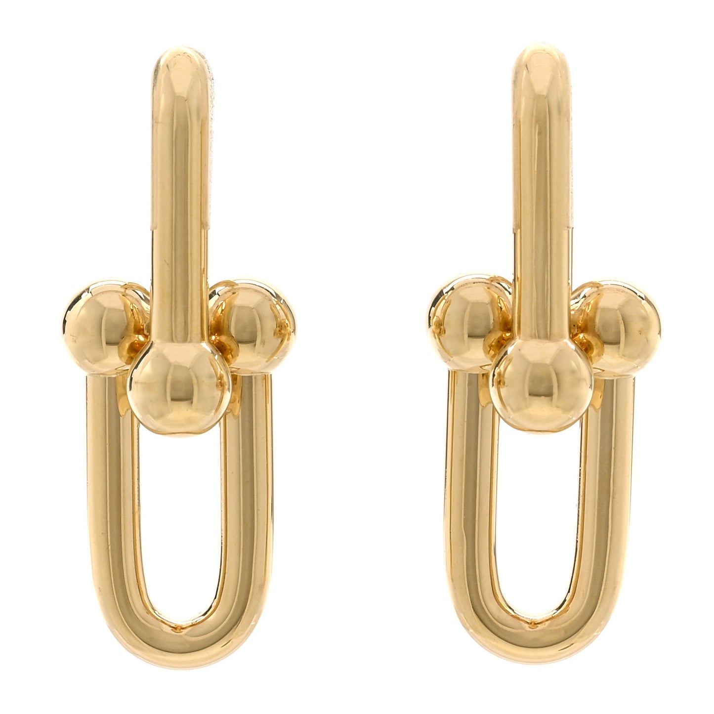 18K Yellow Gold Large HardWear Link Earrings