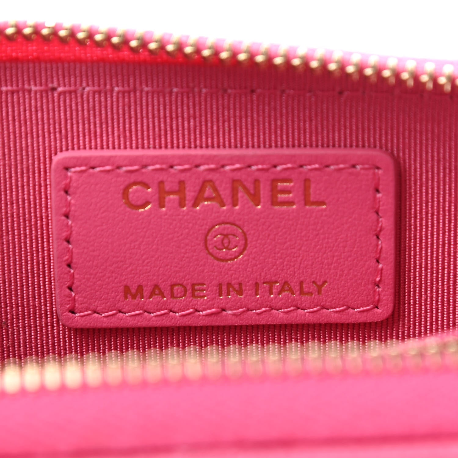 Chanel Caviar Quilted Zip Coin Purse Pink 6 of 8