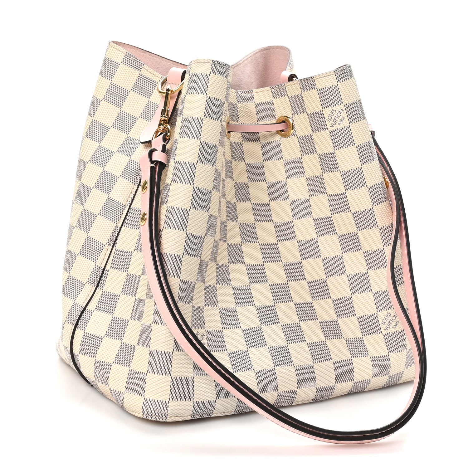 Louis Vuitton Damier Azur Neonoe MM Eau De Rose 3 of 9