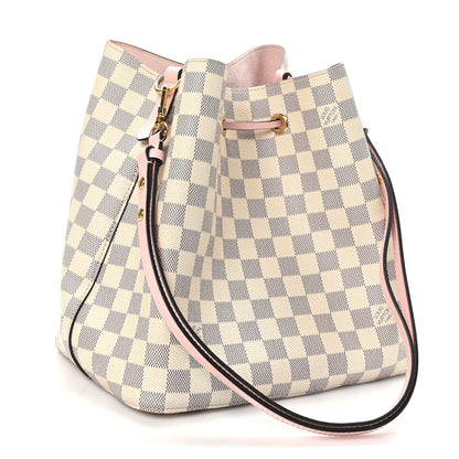 Louis Vuitton Damier Azur Neonoe MM Eau De Rose 3 of 9