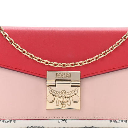 MCM Visetos Large Patricia Wallet On Chain Block Pink 11 of 11