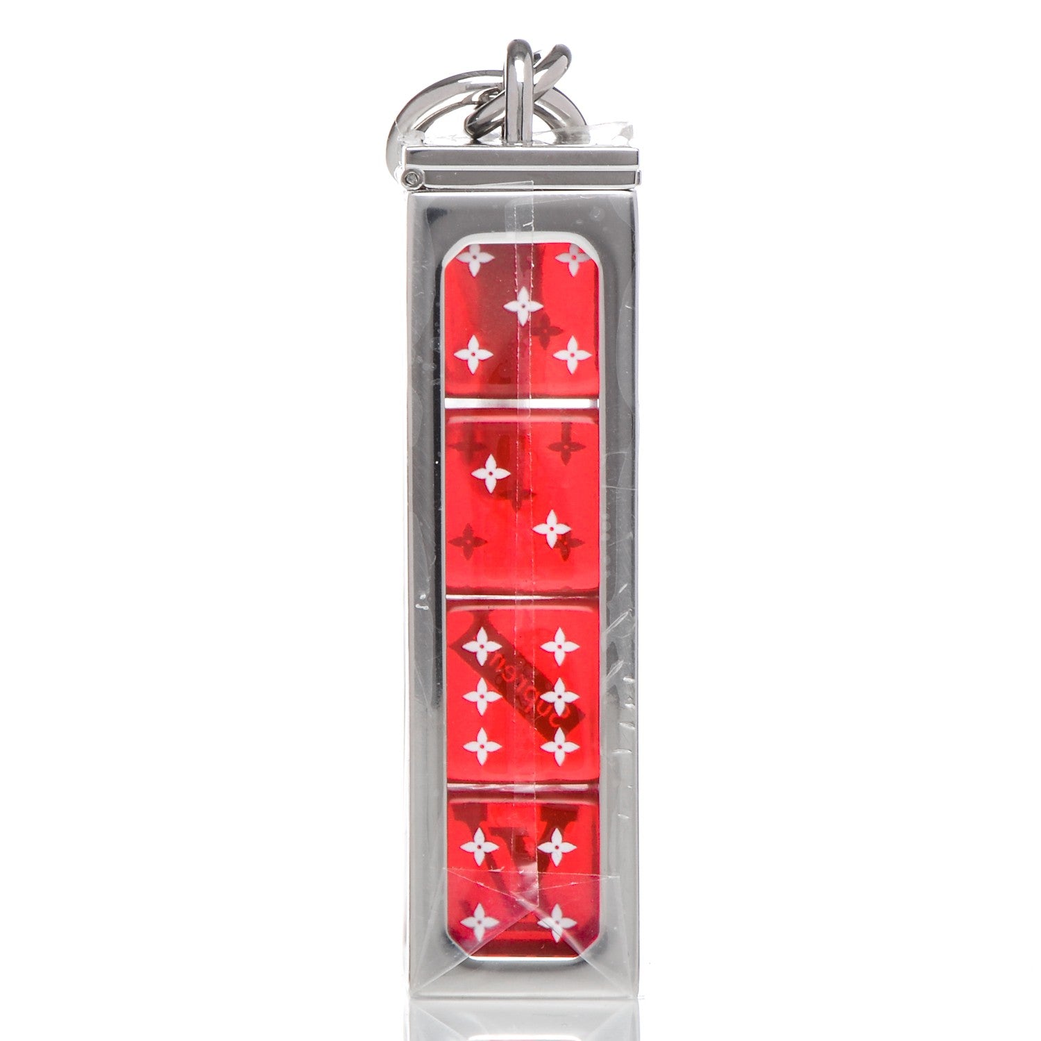 Supreme LOUIS VUITTON Dice Red キーチェーン Louis Vuitton X SUPREME Dice Key Chain Bag Charm Red 193614