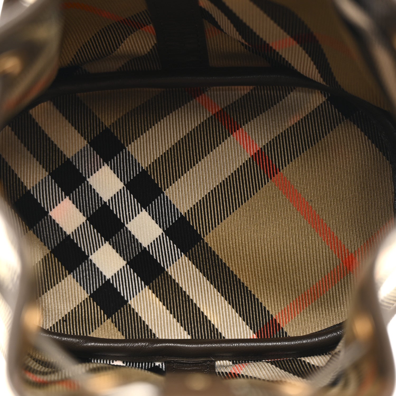 Burberry Check Mini Drawstring Pouch Sand 5 of 12