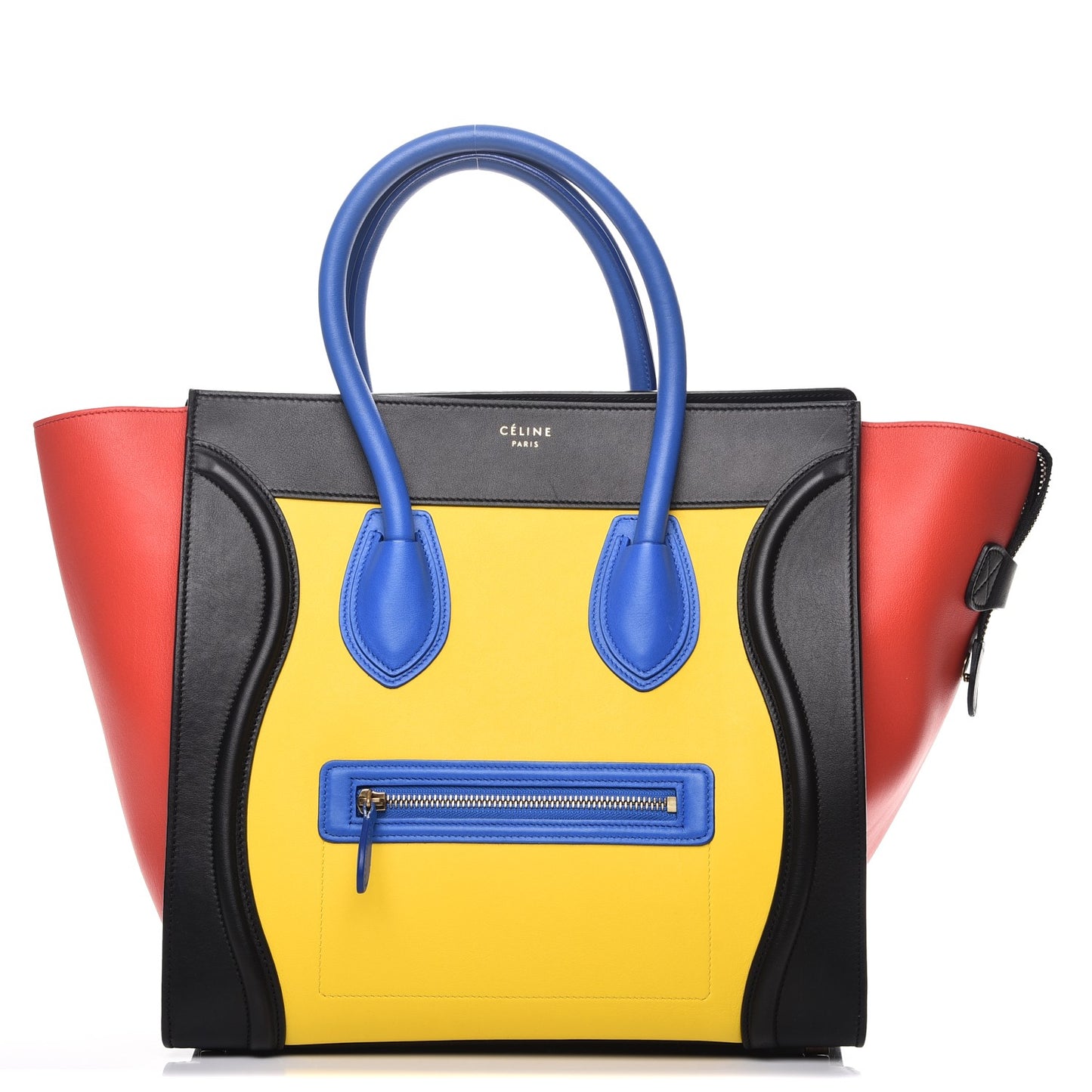 Smooth Calfskin Mini Tri-Color Luggage Sunflower