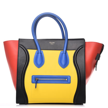 Celine Smooth Calfskin Mini Tri-Color Luggage Sunflower 1 of 11