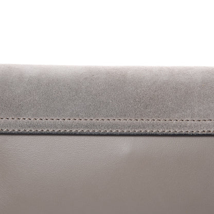 Chloe Suede Calfskin Mini Faye Shoulder Bag Motty Grey 10 of 11