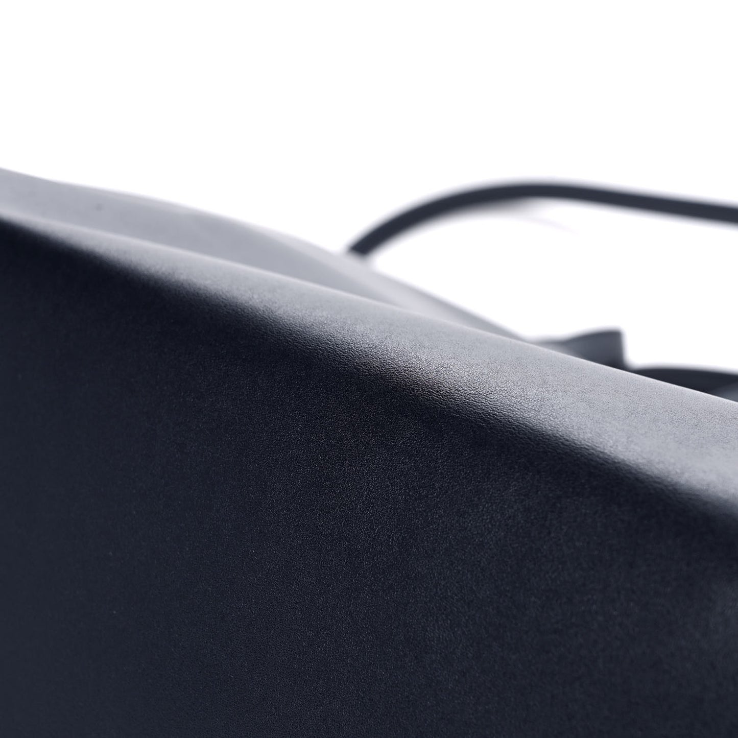 Vegan Leather Large Shopping Bag Navy