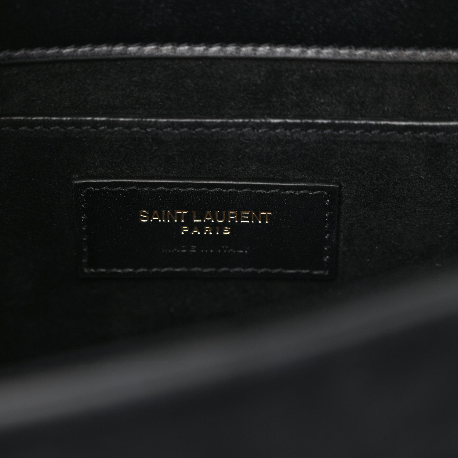 Saint Laurent Suede Leopard Print Mini Classic Monogram Cassandra Top Handle Manto Naturale Black 6 of 11
