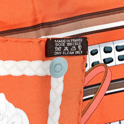 Hermes Silk Les Cannes Scarf 90 5 of 5