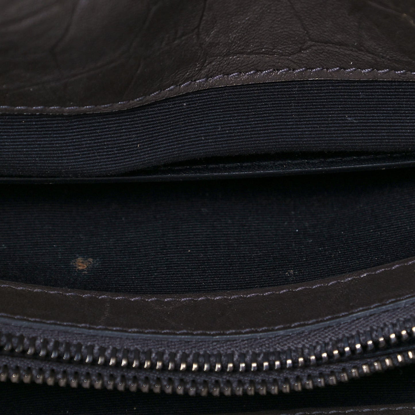 Calfskin Crocodile Embossed Medium West Hollywood Monogram Fold-Over Grey