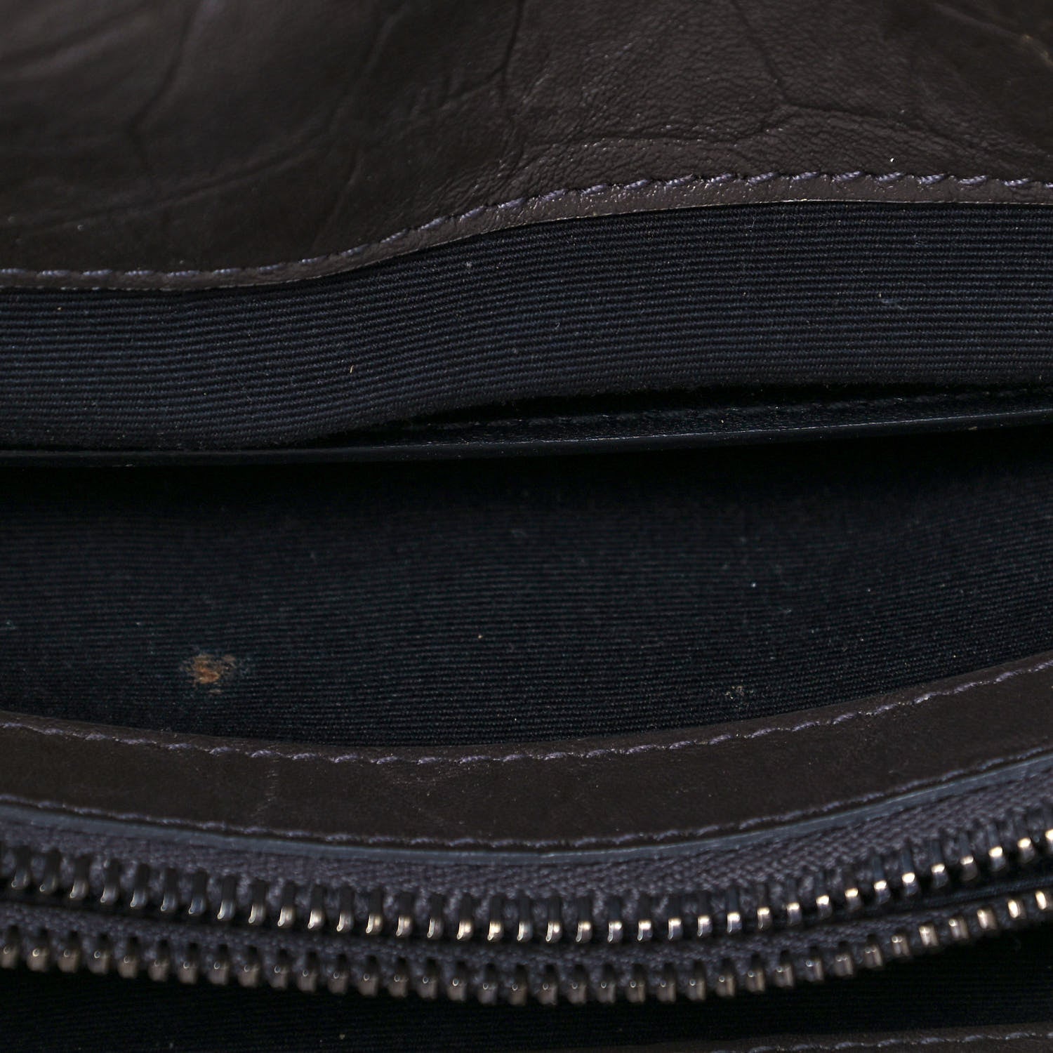 Saint Laurent Calfskin Crocodile Embossed Medium West Hollywood Monogram Fold-Over Grey 16 of 17