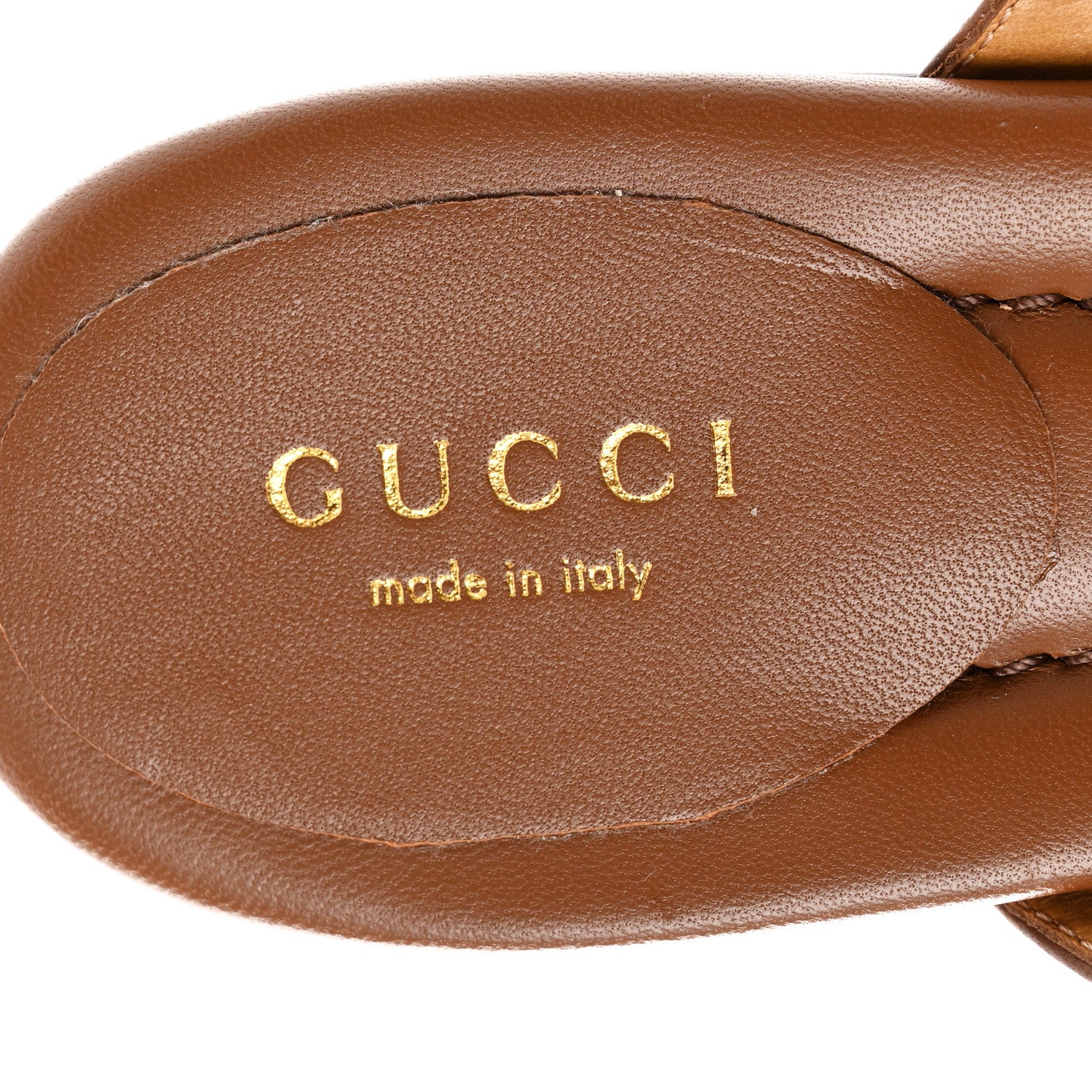 Gucci Calfskin Double G Thong Sandals 38 Cuir 7 of 7