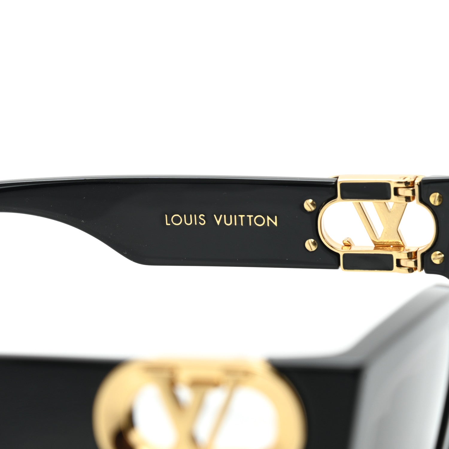 Louis Vuitton Acetate LV Link PM Square Sunglasses Z1566W Black 6 of 9