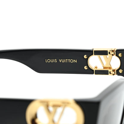 Louis Vuitton Acetate LV Link PM Square Sunglasses Z1566W Black 6 of 9