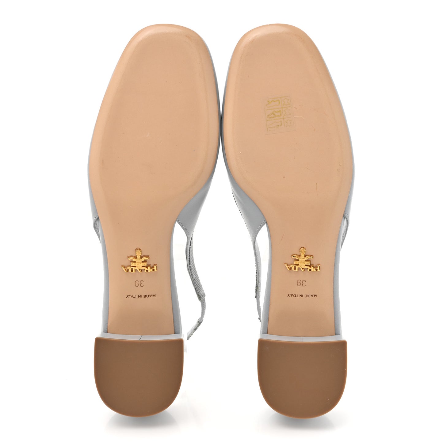 Nappa Triangle Bow 45mm Slingback Pumps 39 Fiordaliso