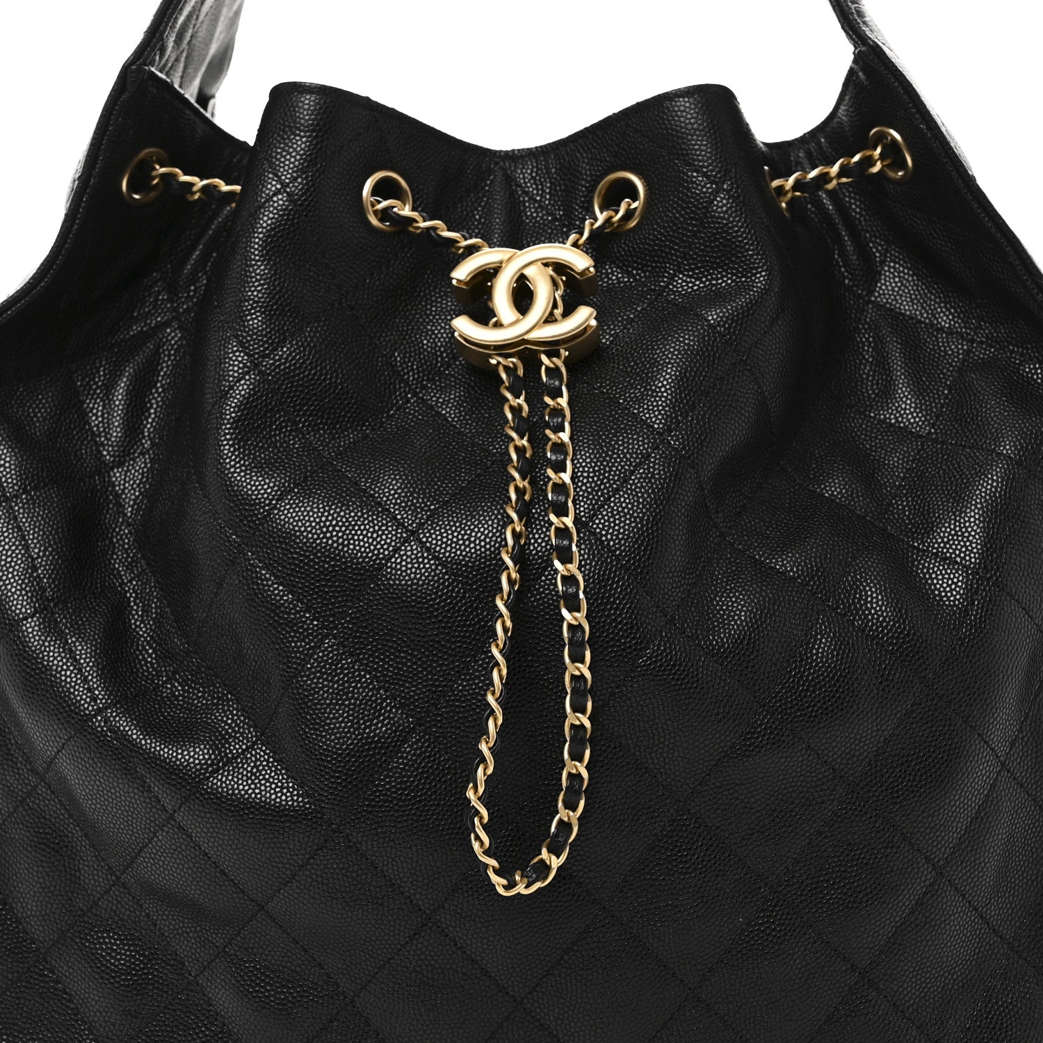 Chanel Caviar Quilted Medium Chanel 25 Handbag Black 9 of 11