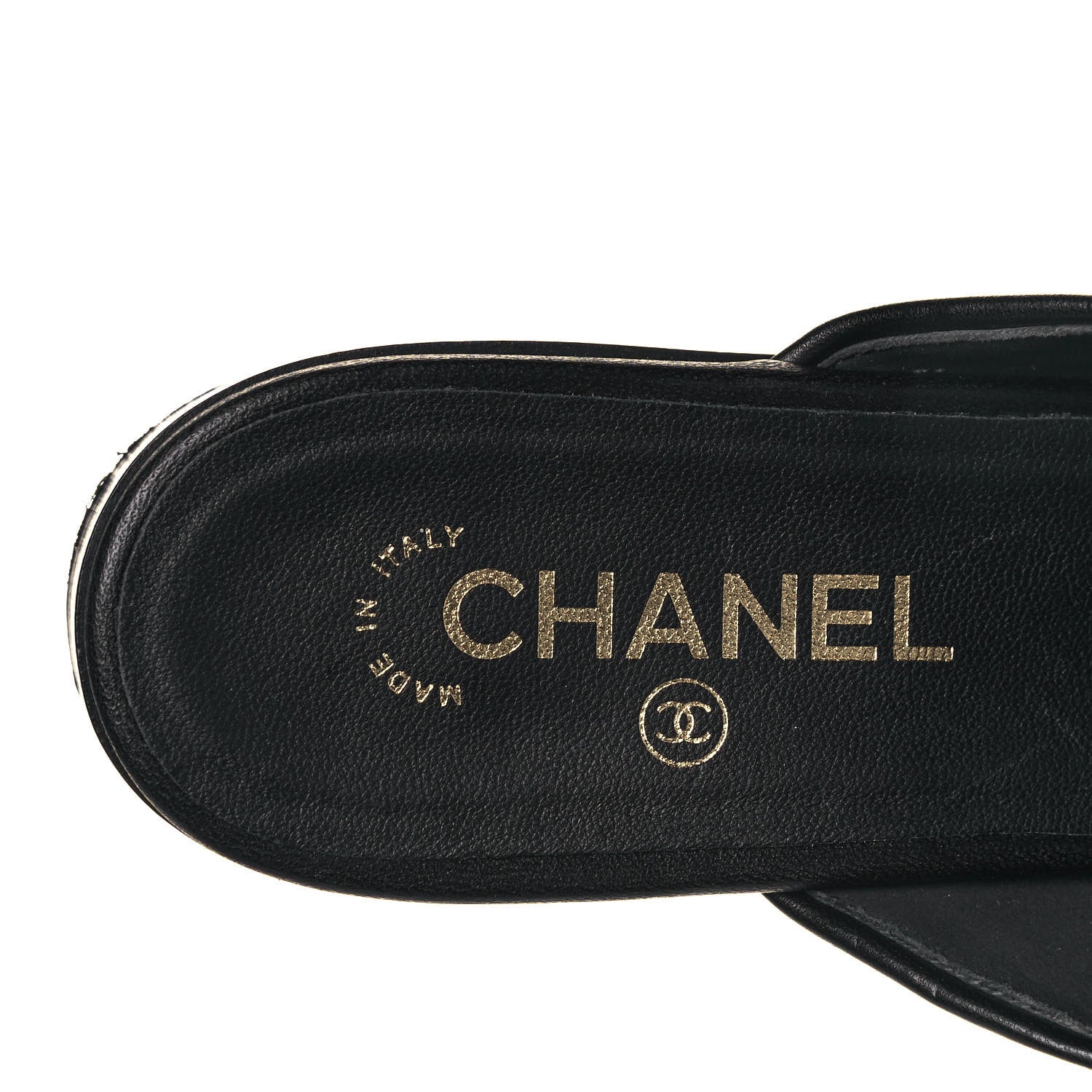 Chanel Lambskin Chain CC Mules 40 Black 7 of 9