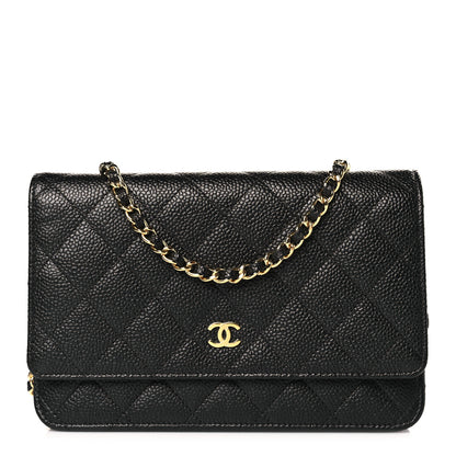 Chanel Caviar Quilted Wallet on Chain WOC Black 1 of 11