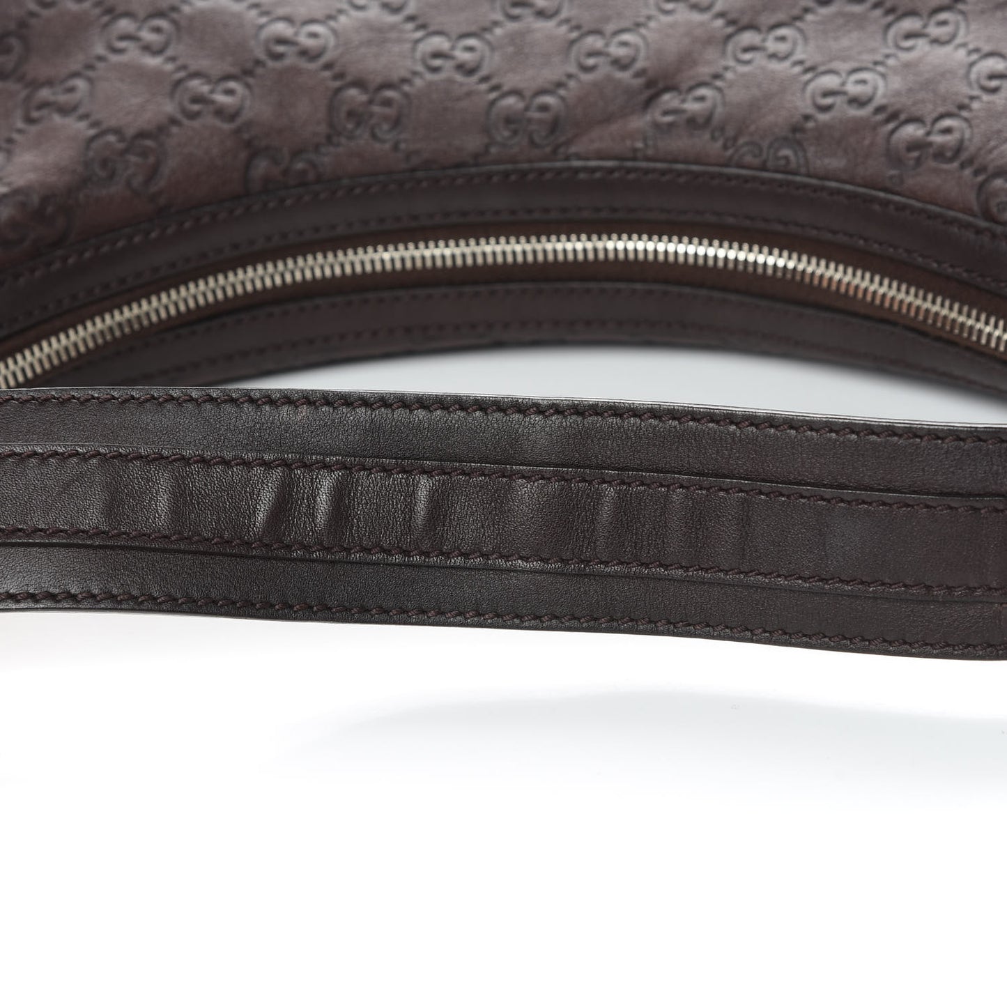 Guccissima Medium GG Twins Hobo Dark Brown