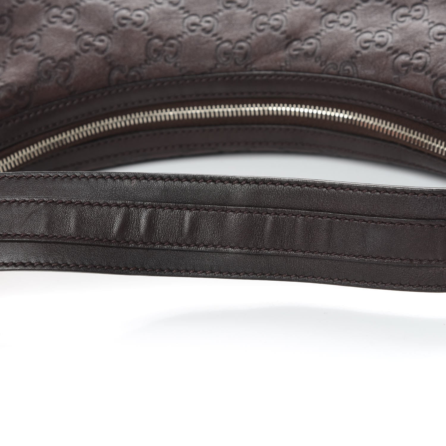 Gucci Guccissima Medium GG Twins Hobo Dark Brown 12 of 12