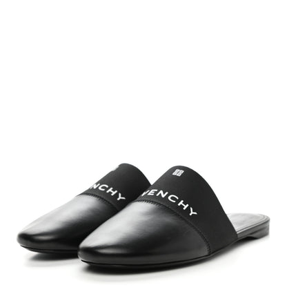 Givenchy Lambskin Bedford Logo Mule Slides 39.5 Black 3 of 7