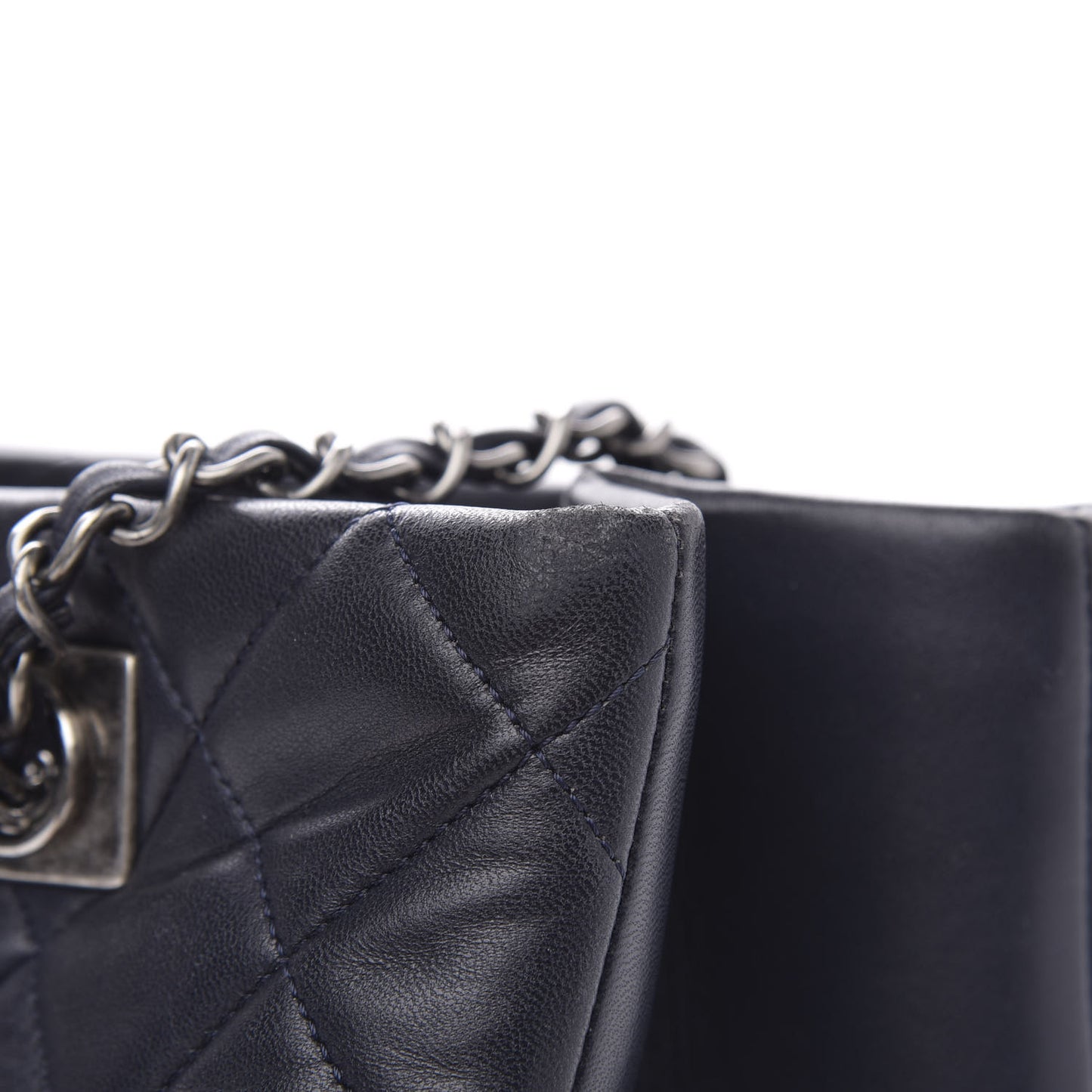 Lambskin Quilted Trendy CC Tote Black