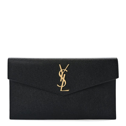 Saint Laurent Grain De Poudre Uptown Pouch Black 1 of 7