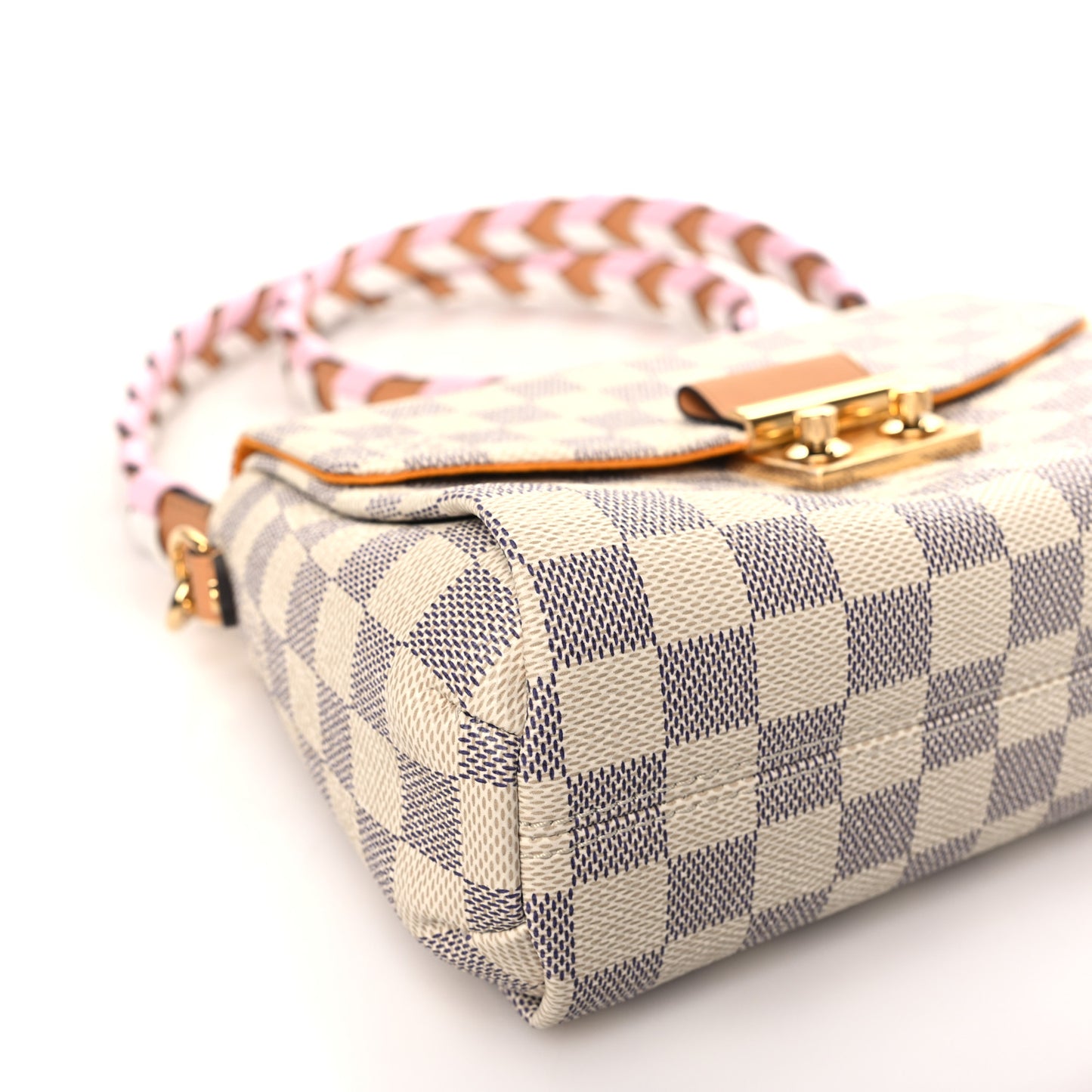 Damier Azur Braided Croisette Rose