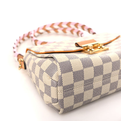Louis Vuitton Damier Azur Braided Croisette Rose 6 of 8