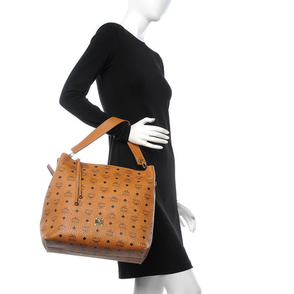 MCM Visetos Large Klara Hobo Cognac 3 of 9