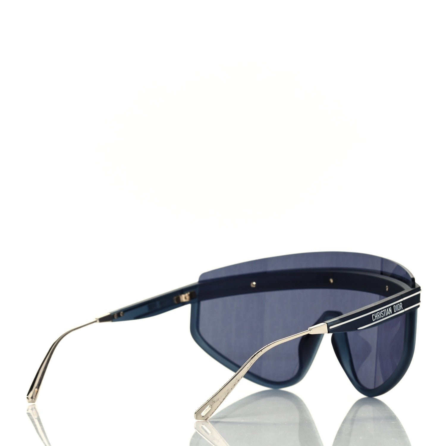 Christian Dior Oblique Mask DiorClub M2U Sunglasses Translucent Blue 4 of 8