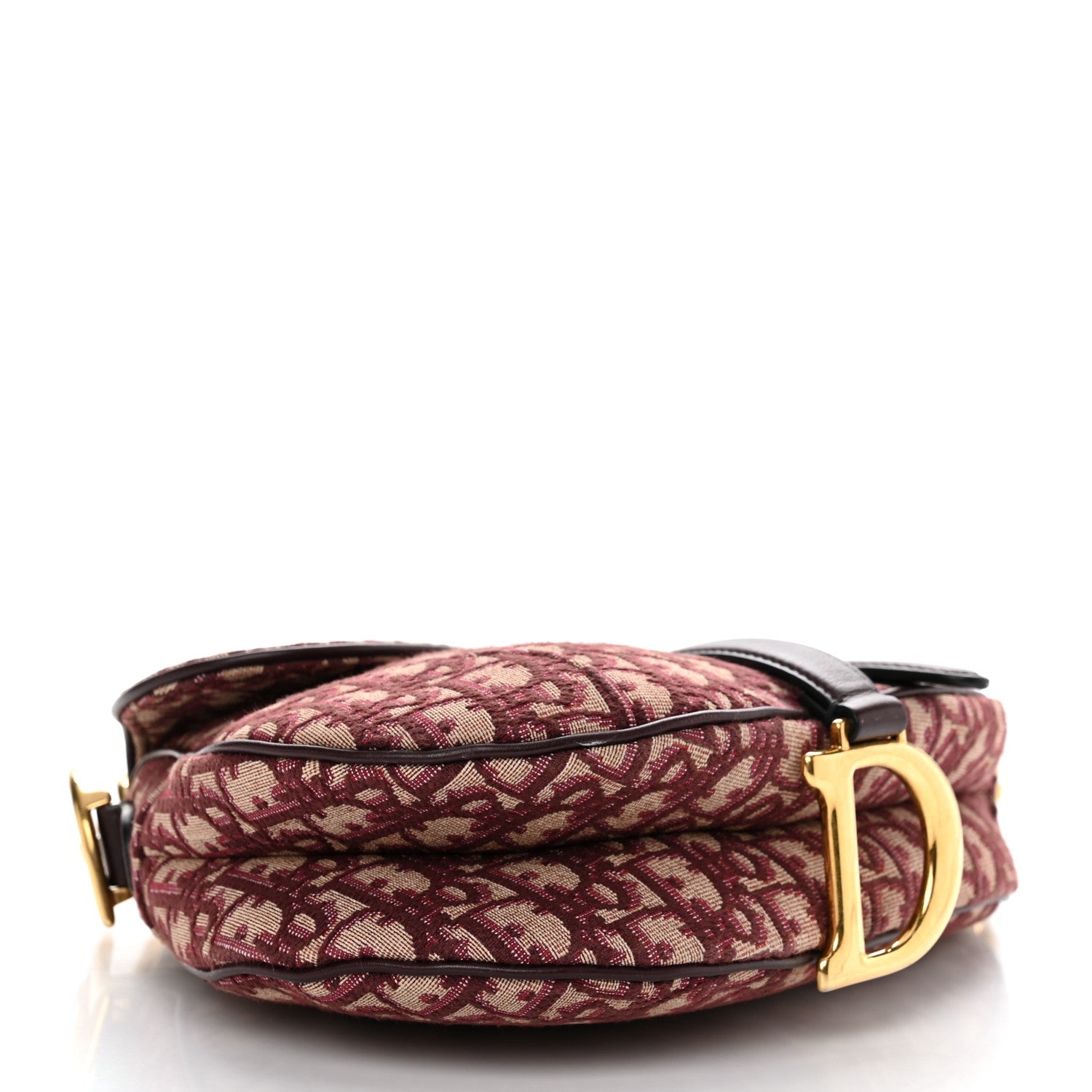 Christian Dior Oblique Saddle Bag Burgundy 4 of 11