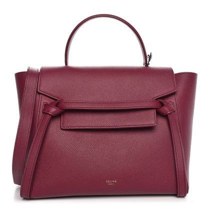 Celine Grained Calfskin Micro Belt Bag Plum 1 of 8