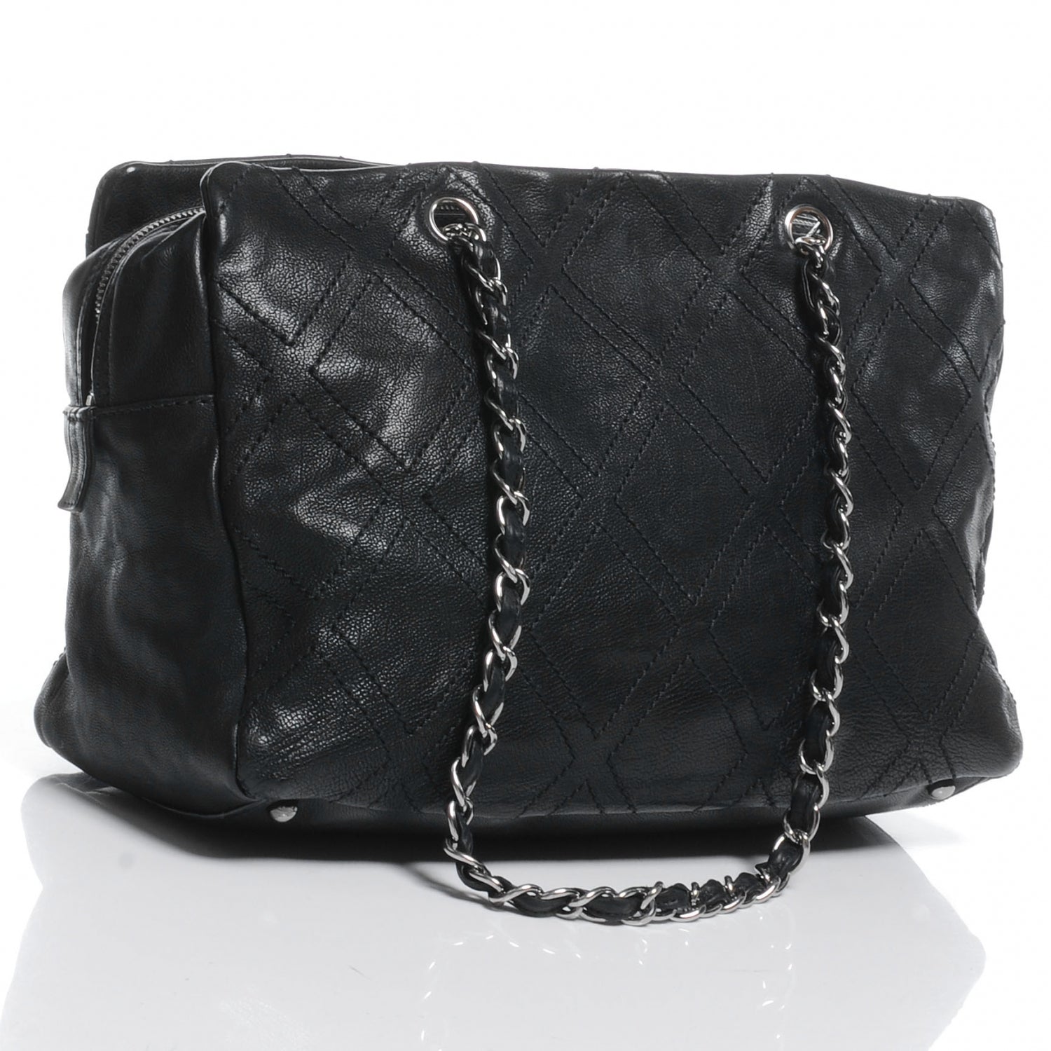 Chanel Caviar Diamond Stitch Tote Black 3 of 7