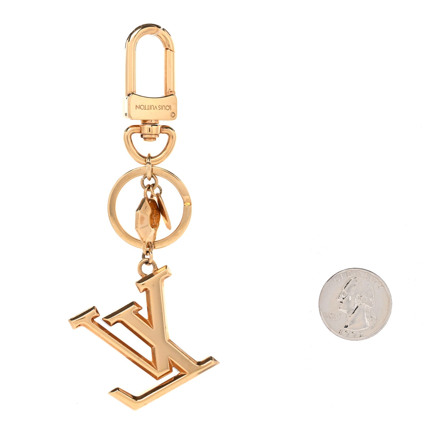 LV Facettes Bag Charm Key Holder Gold