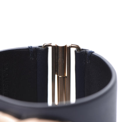 Chanel Calfskin CC Wide Cuff S Navy 4 of 5