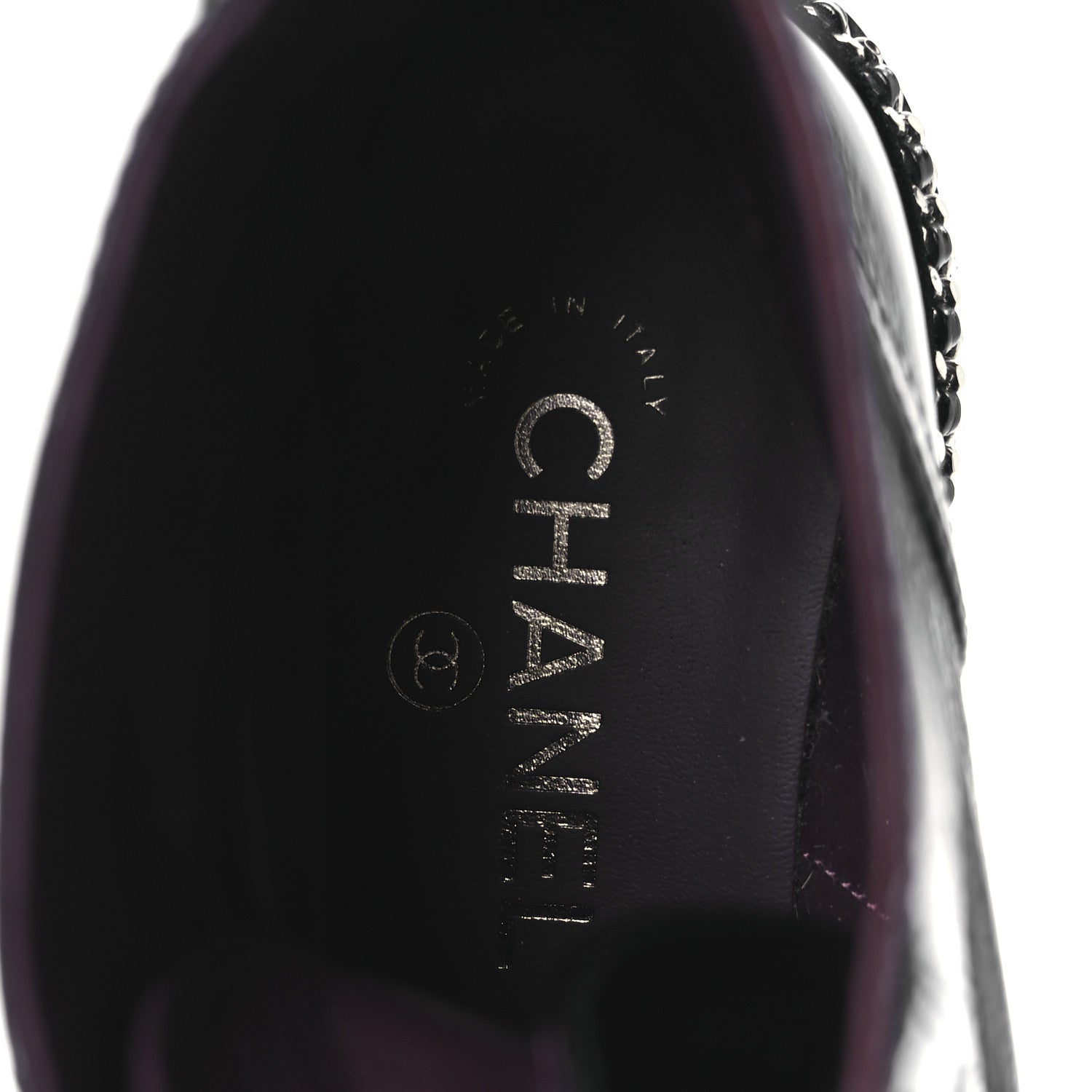 Chanel Crackled Calfskin Velvet Pearl Combat Short Boots 37 Black 7 of 11