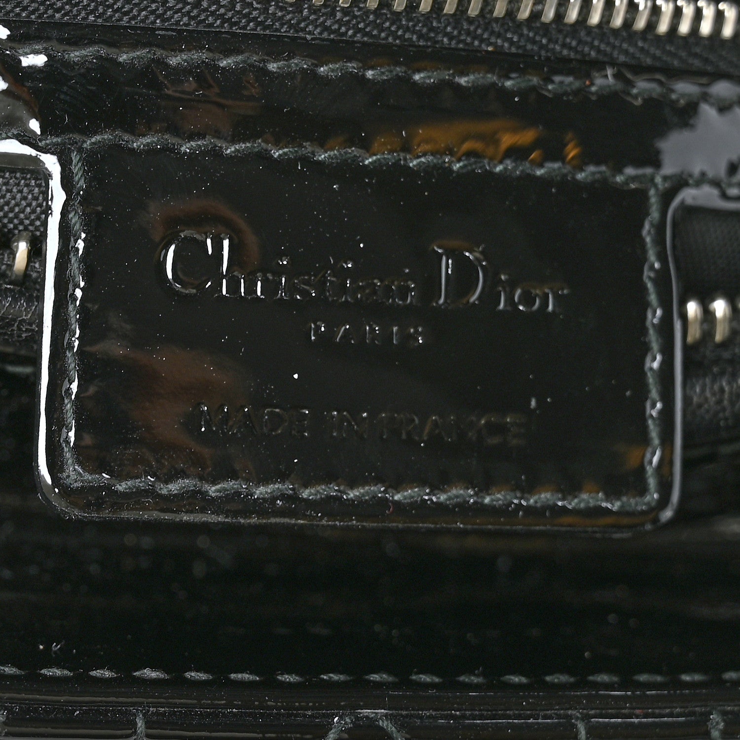 Christian Dior Patent Cannage Medium Lady Dior Black 6 of 11